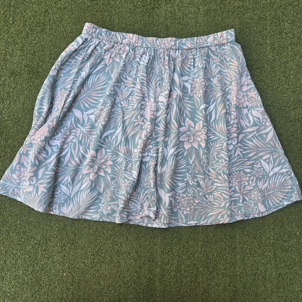Roxy Skirt Women's Large Floral Print Multicolor